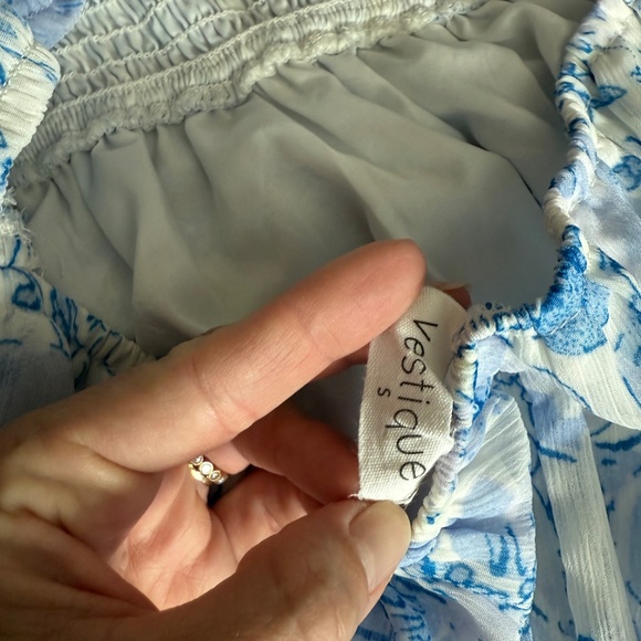 Blue Floral Womens Maxi - Picture 5 of 6